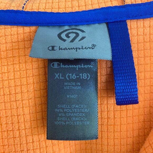 Champion Womens Jacket Size XL Colorblock Full Zip Hooded Coat Pockets Colorful - Picture 3 of 9